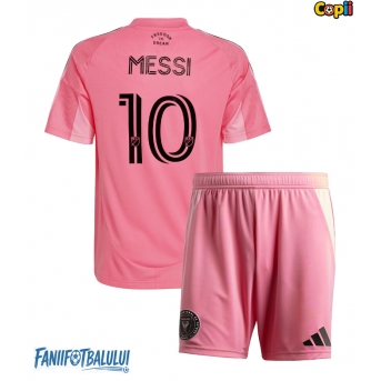 Inter Miami Lionel Messi #10 Echipament de Fotbal Replică 2025-26 Copii Acasa (+ Șorturi)